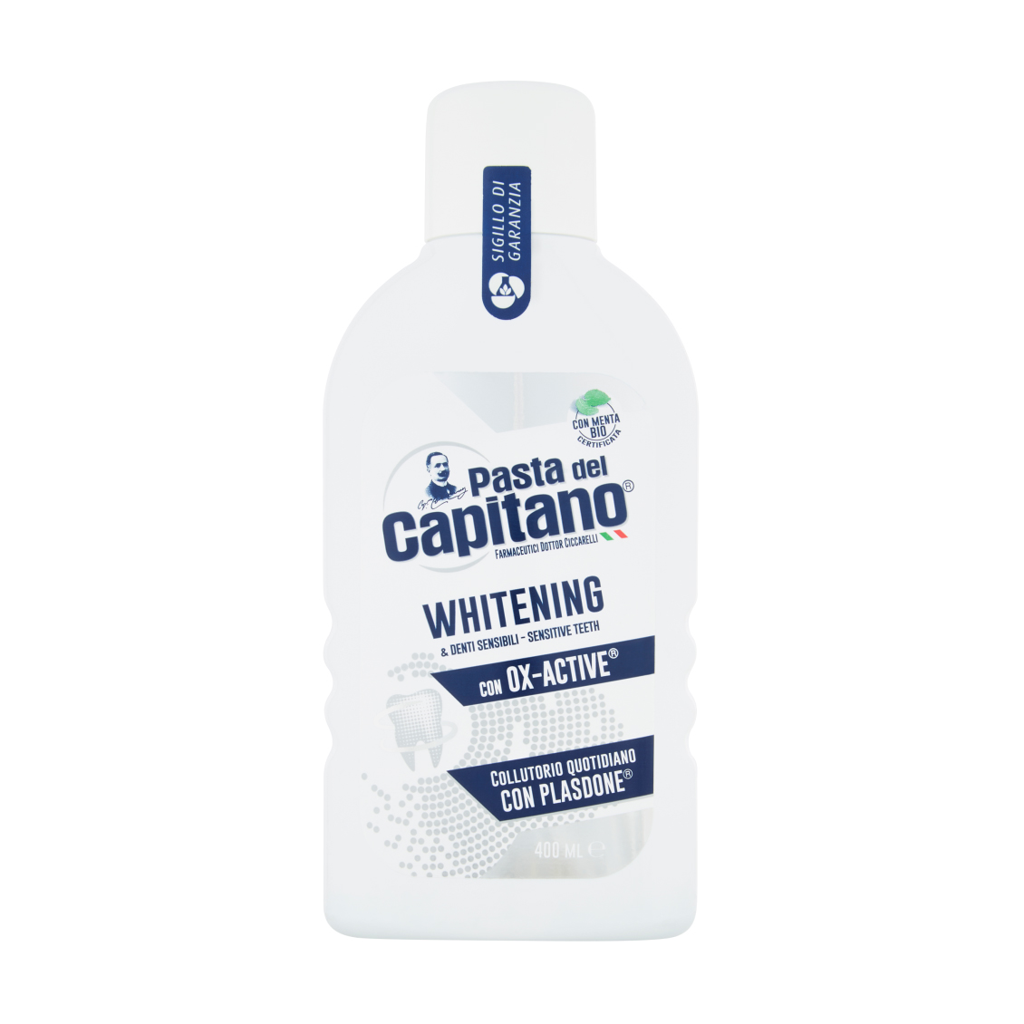 Ополіскувач для ротової порожнини для відбілювання зубів Pasta Del Capitano Whitening, 400 мл